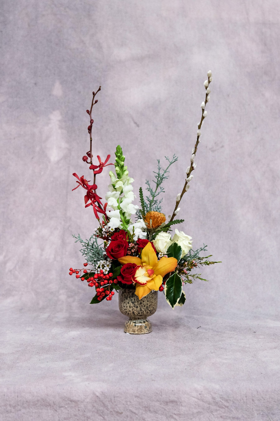 A Touch of Cheer  - Christmas Flowers