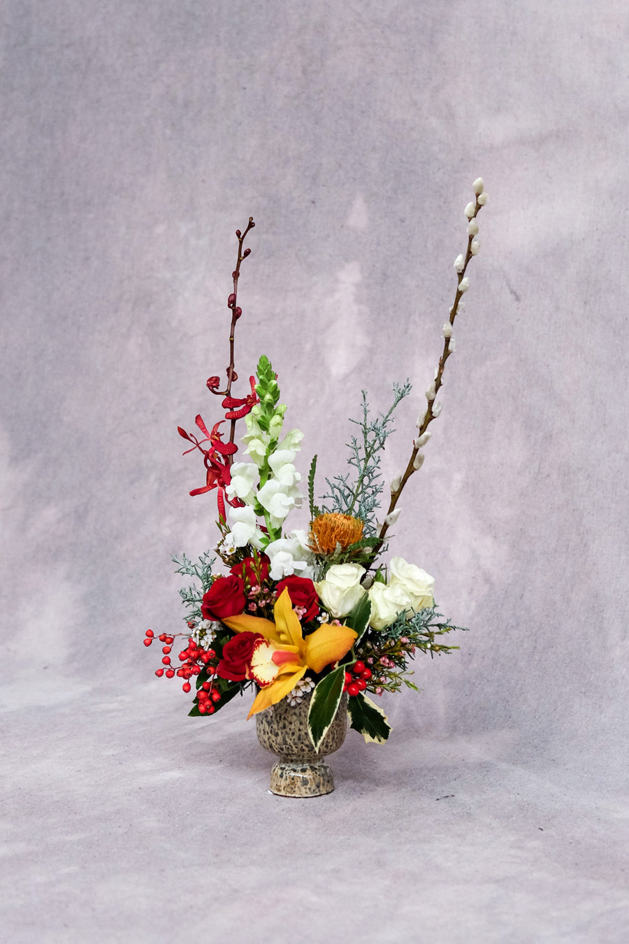 A Touch of Cheer  - Christmas Flowers