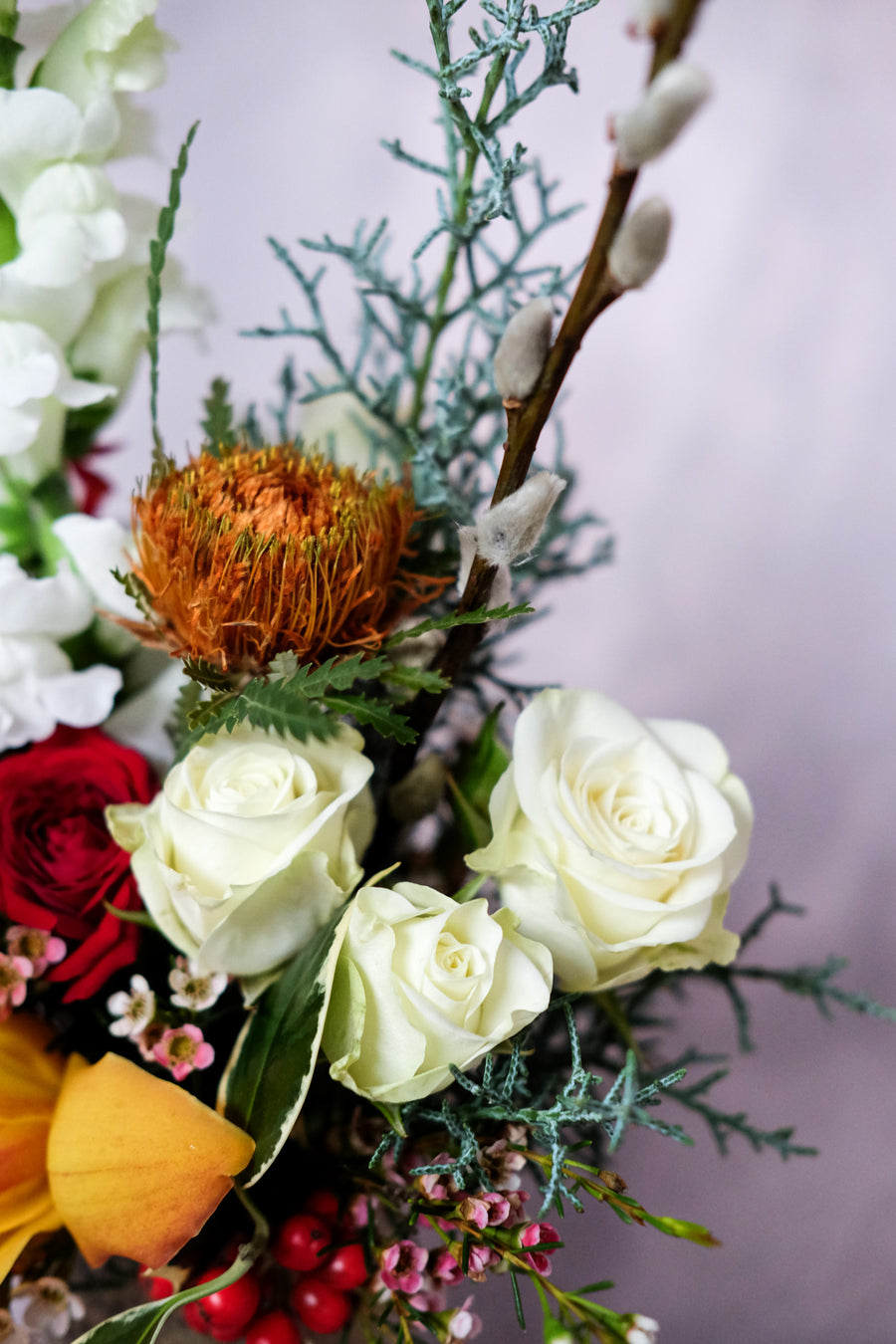 A Touch of Cheer  - Christmas Flowers