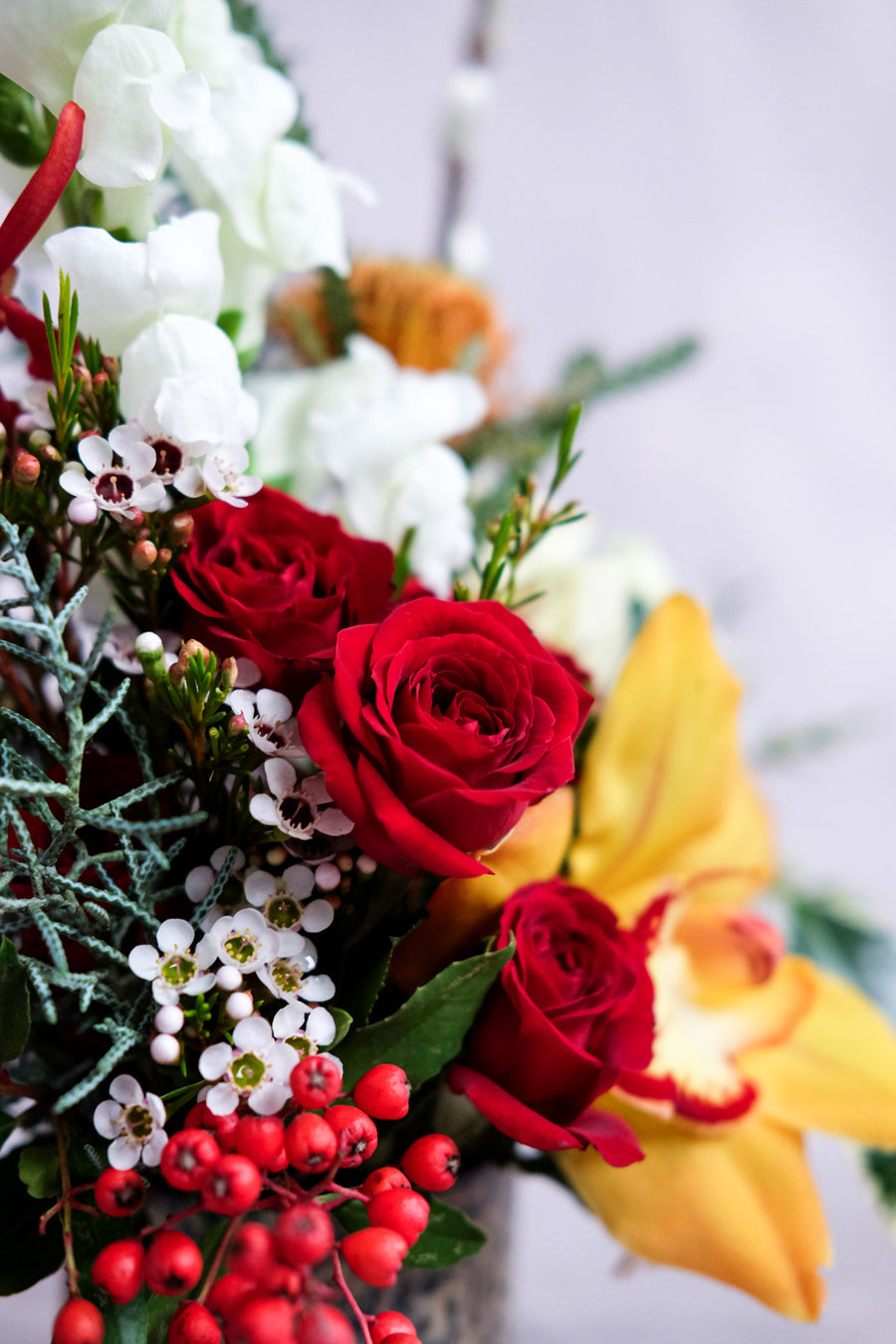 A Touch of Cheer  - Christmas Flowers