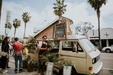 Early days for The Unlikely Florist. A Man, His Van and Some Flowers